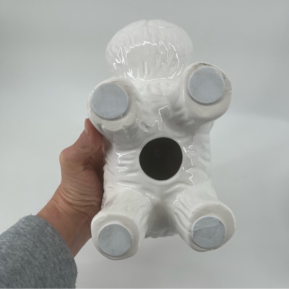 White‎ Ceramic Dog Figurine - Picture 5 of 8